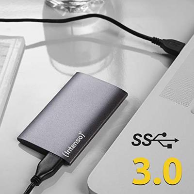 Externe Harde Schijf INTENSO 3823440 256 GB SSD 1.8" USB 3.0 Antraciet - thumbnail