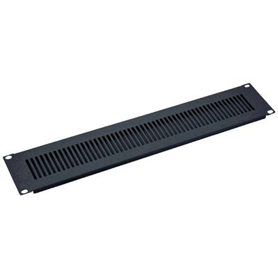 VALUE 19 ventilatie frontpaneel 2 HE, zwart