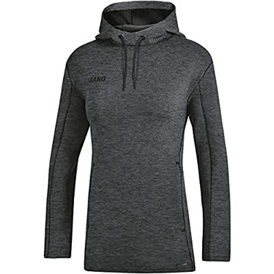 JAKO 6729D Sweater Met Kap Premium Basics Dames - Antraciet Gemeleerd - 34 JAKO 6729D Sweater Met Kap Premium Basics Dames - Antraciet Gemeleerd - 34
