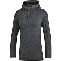 JAKO 6729D Sweater Met Kap Premium Basics Dames - Antraciet Gemeleerd - 34 - thumbnail