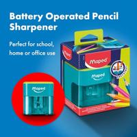 Maped elektrische potloodslijper op batterijen, in ophangdoos - thumbnail