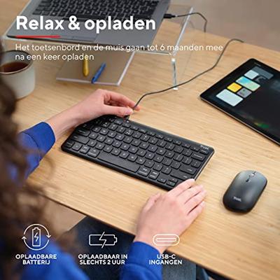 Trust Lyra Multi-Device Wireless Keyboard & Mouse desktopset Trust Lyra Multi-Device Wireless Keyboard & Mouse desktopset