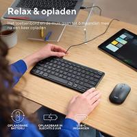Trust Lyra Multi-Device Wireless Keyboard & Mouse Toetsenbord Zwart - thumbnail