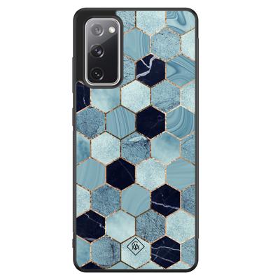 Samsung Galaxy S20 FE hoesje - Blue cubes Samsung Galaxy S20 FE hoesje - Blue cubes