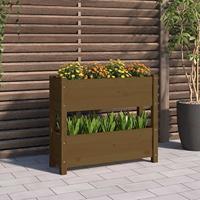 VidaXL Plantenbak 77x25x66 cm massief grenenhout honingbruin - thumbnail