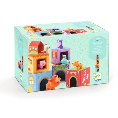 Beeldblokjes Topanifarm DJECO multi-gekleurd