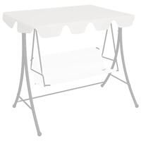 Vervangingsluifel voor schommelbank 150/130x105/70 cm wit - thumbnail