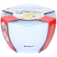 Alpina Mengkommen met Deksel 1.2-3.4L 3 Stuks Grijs/Wit - thumbnail