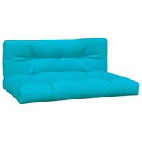 Palletkussens 2 st stof turquoise - thumbnail