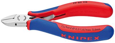 Knipex Electronics Diagonal 77 02 115 77 02 115 Elektronica en fijnmechanica Zijkniptang Met facet 115 mm