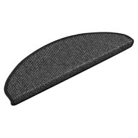 VidaXL Trapmatten zelfklevend 15st sisal-look 65x21x4cm antracietkleur - thumbnail