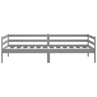 Slaapbank massief grenenhout grijs 90x200 cm - thumbnail