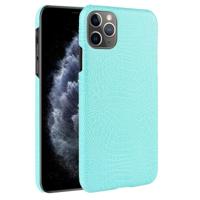 Voor iPhone 11 Pro Max schokbestendige krokodil textuur PC + PU geval (licht groen) - thumbnail
