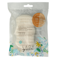 Lady Green Konjac lichaamsspons crushed walnut 1 Stuks - thumbnail