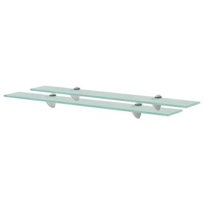 Schappen zwevend 2 st 70x20 cm 8 mm glas