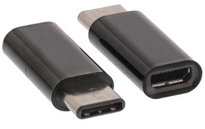 Valueline vlcp60910b usb 2.0-adapter usb-c male - usb micro-b female zwart Valueline vlcp60910b usb 2.0-adapter usb-c male - usb micro-b female zwart