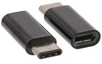 Valueline vlcp60910b usb 2.0-adapter usb-c male - usb micro-b female zwart - thumbnail