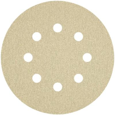 Ivana 56408 ronde schuurschijf [10st] met klittenband 8-gats Ø 125 mm korrel 120