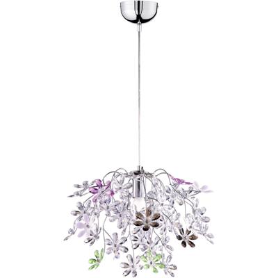 LED Hanglamp - Hangverlichting - Trion Flowy - E27 Fitting - 1-lichts - Rond - Glans Chroom - Aluminium LED Hanglamp - Hangverlichting - Trion Flowy - E27 Fitting - 1-lichts - Rond - Glans Chroom - Aluminium
