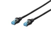 Digitus DK-1522-030/BL RJ45 Netwerkkabel, patchkabel CAT 5e F/UTP 3.00 m Zwart Verdraaide paren 1 stuk(s) - thumbnail