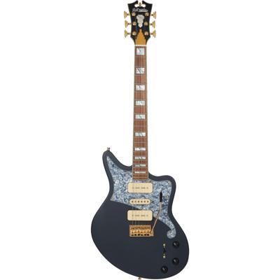 D'Angelico Deluxe Bob Weir Bedford Matte Stone elektrische gitaar met koffer
