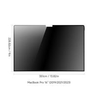 Dux Ducis MacBook Air/Pro 13 inch (2016-2021) Glazen Screenprotector Privacy - Zwart - thumbnail