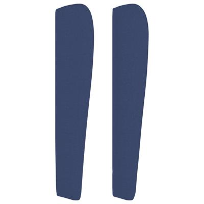 Boxspring met matras stof blauw 140x200 cm