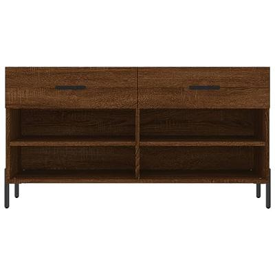 Schoenenbank 102x35x55 cm bewerkt hout sonoma eikenkleurig