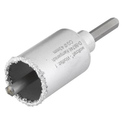 Wolfcraft Boorkroon | HM | Met schacht en boor | Ø43mm | 1 stuk - 3894000 Wolfcraft Boorkroon | HM | Met schacht en boor | Ø43mm | 1 stuk - 3894000