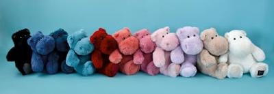 Knuffelnijlpaard - HISTOIRE D'OURS roze (poederkleur)