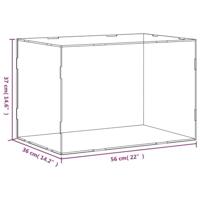 VidaXL Displaybox transparant 56x36x37 cm acryl - thumbnail