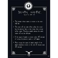 Poster Death Note - Rules 38x52cm - thumbnail