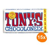 Tony's Chocolonely - Wit - 15x 180g - thumbnail