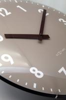 Wandklok 35 cm bolvormige glaslens - geruisloos - glas - NeXtime 'Duomo' - thumbnail
