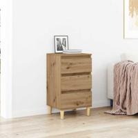 Nachtkastje met lade Artisan Eiken 40 x 35 x 70 cm Bewerkt hout - thumbnail