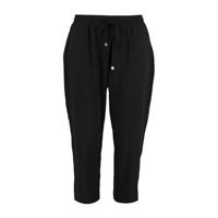 MS Mode cropped slim fit joggingbroek zwart - thumbnail