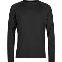 Tee Jays TJ7022 Long Sleeve CoolDry Tee - Black - XS - thumbnail