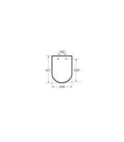 Toiletbril Roca Victoria 36 x 44,6 x 4,8 cm Wit - thumbnail