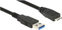 DeLOCK 85074 USB-kabel 2 m USB 3.2 Gen 1 (3.1 Gen 1) USB A Micro-USB B Zwart - thumbnail