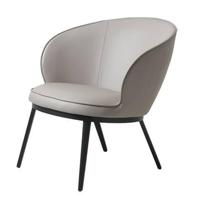 Nordic Home Arvid fauteuil - leer - taupe - thumbnail