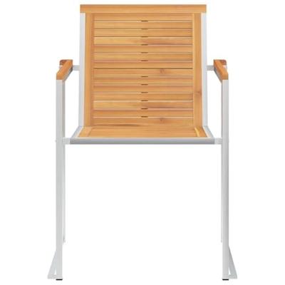 Tuinstoelen 6 st met kussens massief teakhout