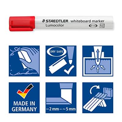 Whiteboardmarker staedtler lumo 351 4st ass