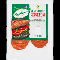 Verdino PlantBased Pepperoni 80 g bij Jumbo - thumbnail