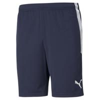 PUMA TeamLIGA Trainingsbroekje Donkerblauw Wit - thumbnail
