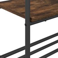 Kledingrek met planken Gerookt eiken 77 x 30 x 171 cm - thumbnail