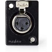 Nedis COTP15911BK Bevestiging Voor Xlr-behuizing Xlr 3-pins Female Zwart - thumbnail