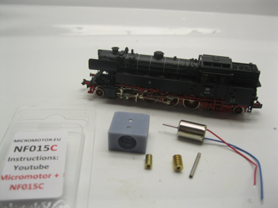 micromotor NF015C N ombouwset voor Fleischmann BR 65 micromotor NF015C N ombouwset voor Fleischmann BR 65