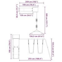Speelhuis geïmpregneerd grenenhout - thumbnail