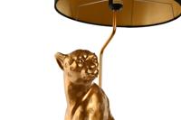 Bureaulamp Home ESPRIT Zwart Gouden 33 x 33 x 78,5 cm - thumbnail