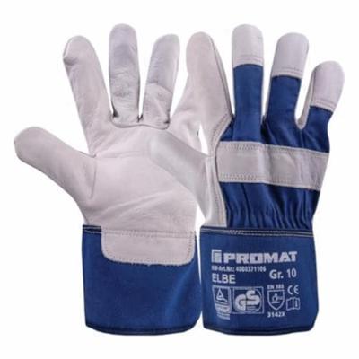 Promat/Tecwerk Handschoen | Elbe | maat 10 blauw | rundnerfleer | EN 388 PSA-categorie II - 4000371106